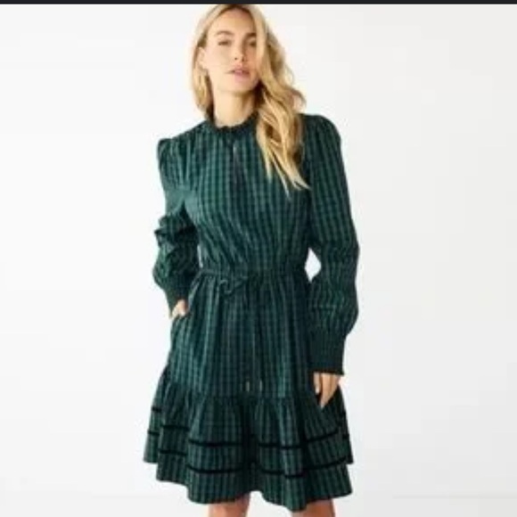 Draper James RSVP long sleeve tiered dress - Picture 1 of 15